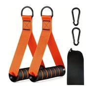 HOPNKN Asas para bandas de fitness, 2 unidades con una sola mano, mango de cable para bandas de resistencia, ideal para entrenamiento en el cable, estación de tracción o torre de fuerza, ejercicio