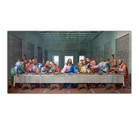 HOPNRU Cuadro de arte de pared de la última cena, póster religioso renacentista Da Vinci, lienzo impreso, pintura moderna, decoración para sala de estar y oficina (30x60cm-Sin marco)
