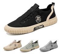 Hopomart Shoes for Men, Summer Casual Breathable Men's Shoes, Outdoor Sport Jogging Shoes for Activities and Travel (Black, 43)