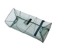 Hopowa Red de Pesca, Trampa para Peces con Cebo de Pesca Plegable, Jaula retráctil para Red de camarones y Peces, Trampa para anguilas, Trampa para cangrejos con Bolsa de Comida, 45 x 22 x 22 cm