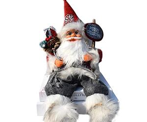 Hopowa Santa Claus - Figura decorativa de Papá (57 cm, para interior y exterior)