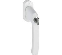 HOPPE 11714578 Manilla de Ventana LIÈGE-Cilindro de Cierre, VK, Color Blanco, Vierkantstift:7 x 32 | weiß