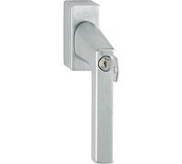 HOPPE 11729557 Dallas - Manilla para ventana con cilindro de bloqueo (7 x 32-42 mm, cromado mate)