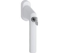 HOPPE 11950250 - Tirador de ventana con cilindro de bloqueo Hamburgo, color blanco