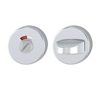 HOPPE 2803608 rosetón redondo, diámetro 53 mm, aluminio plateado, para inodoro o baño, 1 par, anodizado plateado