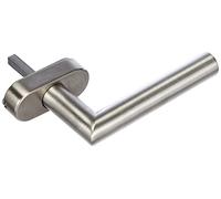 HOPPE 2807318 Manilla para Ventana Amsterdam, Cuadrada, 7 x 35 mm, Acero Inoxidable, Plata Mate, Stift 7x35 mm | Edelstahl matt