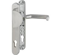 HOPPE 3091163 Liverpool Cambio | PZ 92 mm | Juego de Puerta de casa | Acero Inoxidable | Placa de Agarre de pulsador