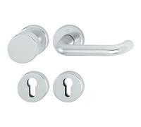HOPPE 3549808 PARIS - Juego de piezas de cambio anodizadas con rosetas PZ, apto para protección contra incendios
