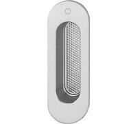HOPPE 3635280 Puerta corredera Omega Exterior Ovalada, Aluminio Acero Inoxidable Mate, 35 x 105 mm | edelstahlfarbig matt