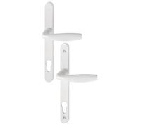 HOPPE AG EHA43010 - Juego de puerta sobre placa estrecha (Nueva York, 1810RH/300LMSGL/1810, HOPPE, color blanco puro PZ92-3293363)