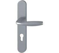 HOPPE AG - Juego de puerta para placa grande, diseño de Nueva York, acero inoxidable, F9 HOPPE-1810/300M-195mm-entr.7/70 C.7mm-48/57-3540109