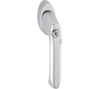 HOPPE BREST - Manilla para Ventana con Cilindro de Bloqueo, Secu100+Secustik+VarioFit, 90°, 7x32-42 mm, Plata F1, ref. 10765074