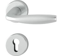 Hoppe Cilindro perfilado New York con rosetas PZ, aluminio anodizado en plata, 3369874
