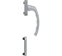 HOPPE LIÈGE - Manilla para puerta de balcón (exterior alto, anodizado en plata)