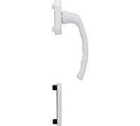 Hoppe Liège - Manilla para puerta de balcón (exterior alto), color blanco