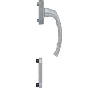 HOPPE LIÈGE - Manilla para puerta de balcón, interior anodizado en plata