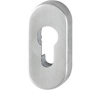 HOPPE Llave deslizante PT, E55S-SR, ovalada, PZ de acero inoxidable mate, RH 10