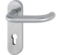 HOPPE MANILLA/MANILLA PARIS INOXIDABLE CORTAFUEGO CON BOCALLAVE A 72 MM