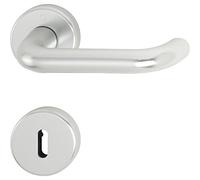 Hoppe manillas Paris con rosetas BB Multicolor Barba, anodizado en plata, 3280520