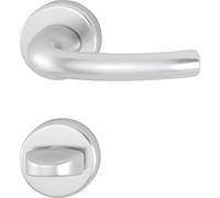 Hoppe manillas Tokyo con rosetas inodoro, anodizado en plata, 2951344