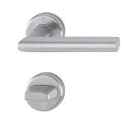 Hoppe manillas Utrecht - En roseta de inodoro, para grosor de la puerta 39 - 47 mm, acero inoxidable mate, 1 pieza, 3884657