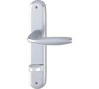 HOPPE New York WC 90 - Manilla para puerta (grosor 37-42, VK 8/8,5, anodizado), color plateado