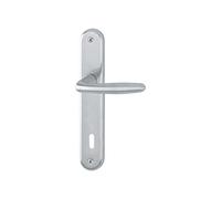 Hoppe ROISSY BB 90 - Manilla para puerta (grosor de puerta 35-54), color cromado mate