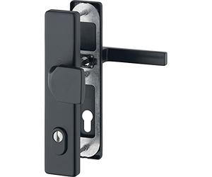 HOPPE SH AUSTIN - Juego de accesorios para placa PZ 72, grosor de puerta 42-47, color negro mate