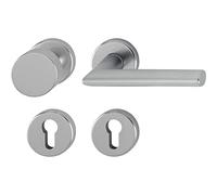HOPPE Stockholm - Juego de manillas para puerta (37-47 mm, acero inoxidable y aluminio)
