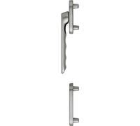 HOPPE Tirador de puerta de balcón LIÈGE - exterior plano, efecto acero inoxidable