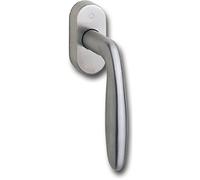 Hoppe - Tirador de ventana Verona, cuadrado 7 x 32 mm, efecto de acero inoxidable, 8102154