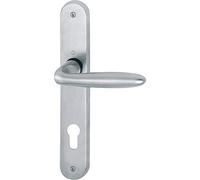 HOPPE Verona PZ 88 - Juego de manillas con placa (latón cromado, acabado mate)