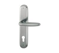 HOPPE VERONA PZ 88 - Manilla para puerta (grosor 37-47, efecto acero inoxidable)