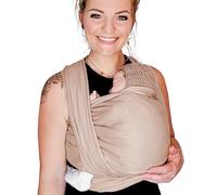 Hoppediz Fular portabebés tejido desde el nacimiento, recién nacido hasta niño, 100% algodón, 3,70 m