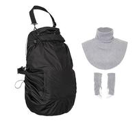 Hoppediz Funda de forro polar 3 en 1, cálida funda universal para portabebés y portabebés con protector de lluvia, cuello y calentador de manos, piedra