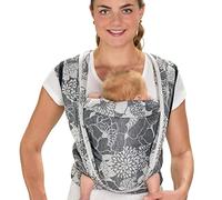 HOPPEDIZ Jacquard Baby - Pañuelo portabebés gris Florenz Talla:3,70 x 0,70 m