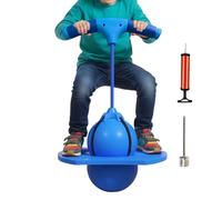 Hopper Jump Ball - Inflatable Fitness Toy, Anti Slip Bounce Device with Sturdy Handle and Pump, Ideal for Kids Playground Exercise Party Birthday Gym Outdoor Recreation Fun Activities