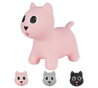 Hoppimals Tootiny, Juguete Hinchable para Saltar y Jugar para Niños Mayores de 1 año, Gato Rosa, Bomba Incluida en Nuestra Caja Regalo. Juguete Duradero Incentivar y Ayudar a Andar.