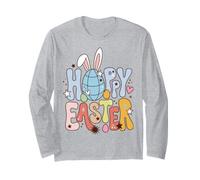 Hoppy Easter Bunny Egg Hunt Spring Holiday Humor Manga Larga