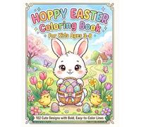 Hoppy Easter Coloring Book: For Kids Ages 3 - 8