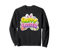 Hoppy Easter Cute Bunny - Gráfico de Vacaciones de Primavera Sudadera
