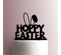 Hoppy Easter - Decoración acrílica para tartas de 6 pulgadas de ancho/negro
