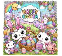HOPPY EASTER: EASTER COLORING BOOK