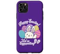Hoppy Easter We're Eggspecting Egg Anuncio de Embarazo Carcasa para iPhone 11 Pro MAX