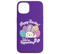 Hoppy Easter We're Eggspecting Egg Anuncio de Embarazo Carcasa para iPhone 13