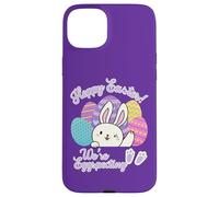 Hoppy Easter We're Eggspecting Egg Anuncio de Embarazo Carcasa para iPhone 15 Plus