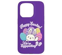 Hoppy Easter We're Eggspecting Egg Anuncio de Embarazo Carcasa para iPhone 15 Pro