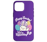 Hoppy Easter We're Eggspecting Egg Anuncio de Embarazo Carcasa para iPhone 16 Pro MAX