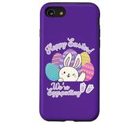 Hoppy Easter We're Eggspecting Egg Anuncio de Embarazo Carcasa para iPhone SE (2020) / 7/8