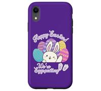 Hoppy Easter We're Eggspecting Egg Anuncio de Embarazo Carcasa para iPhone XR